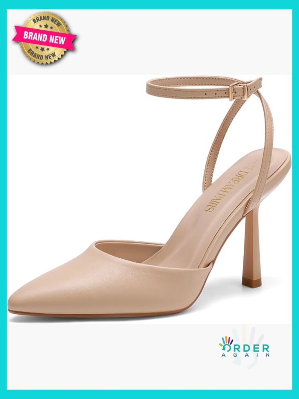 Closed Pointed Toe Stiletto Heels Ankle Strap Dress Pumps Party Wedding Shoes